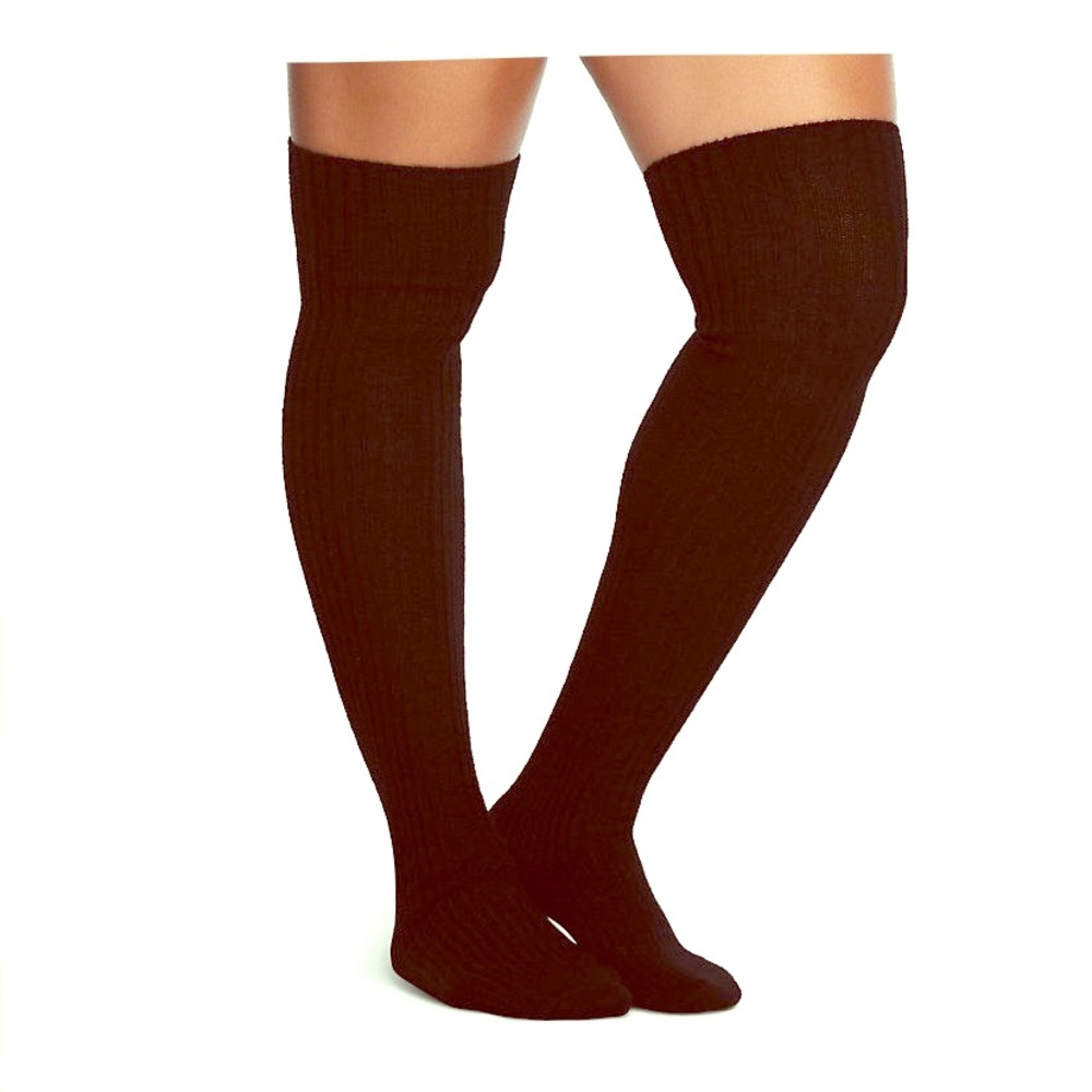 Sexy (yet cozy!) black thigh high fuzzy socks!